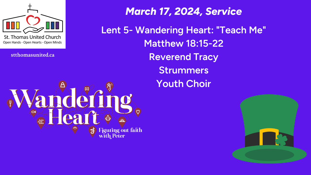 St. Thomas United Church March 17, 2024 Service