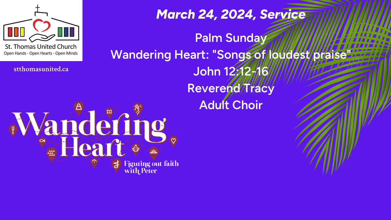 St. Thomas United Church March 24, 2024 Service